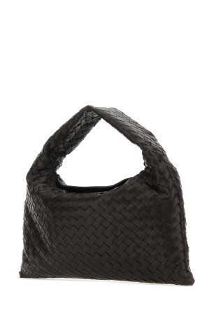 Темно-коричнева шкіряна невелика сумка через плече Hop BOTTEGA VENETA (796262V3IV1) Темно-коричнева шкіряна невелика сумка через плече Hop BOTTEGA VENETA (796262V3IV1)