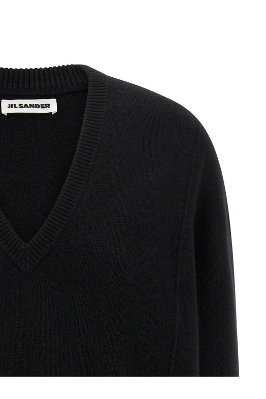 Кашеміровий светр Чорний JIL SANDER J03GP0168J14818001 Кашеміровий светр Чорний JIL SANDER J03GP0168J14818001