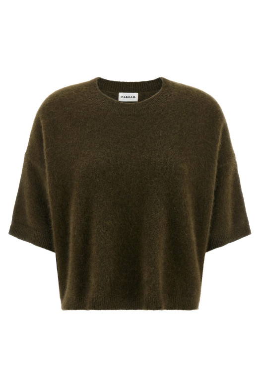 Raccoon wool sweater Green