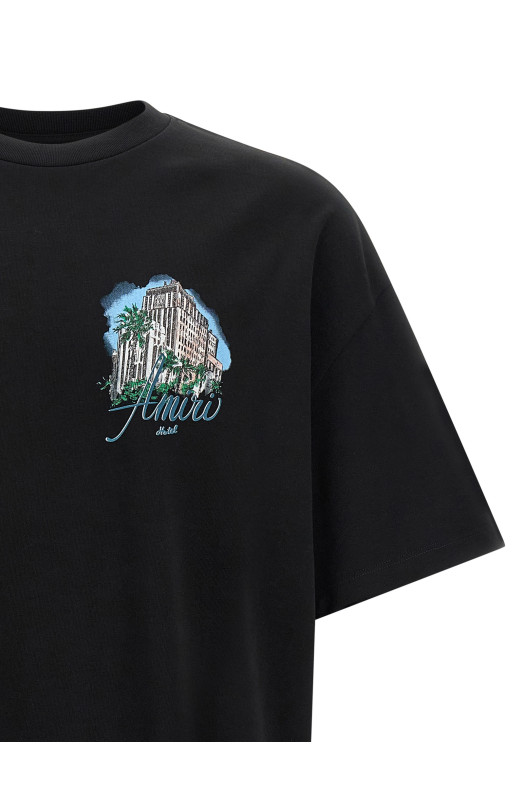 'Amiri Hotel' T-shirt Black 'Amiri Hotel' T-shirt Black