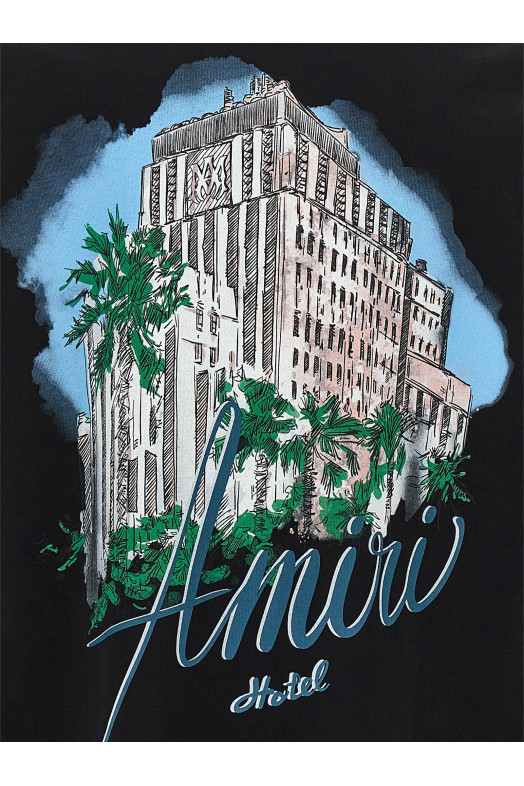 'Amiri Hotel' T-shirt Black 'Amiri Hotel' T-shirt Black