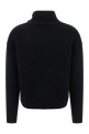 Funnel-neck sweater Black Funnel-neck sweater Black