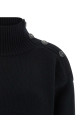 Funnel-neck sweater Black Funnel-neck sweater Black