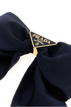 Темно-синяя нейлоновая заколка для волос PRADA (1IF1632DMI)