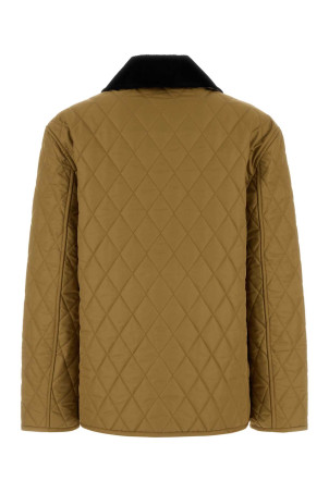 Бежева поліестерова куртка BURBERRY (8100595)