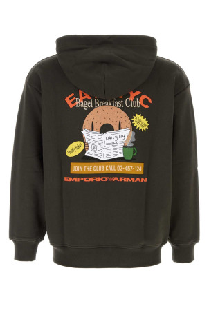 Charcoal cotton sweatshirt EMPORIO ARMANI (EM003621AF12896) Charcoal cotton sweatshirt EMPORIO ARMANI (EM003621AF12896)