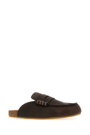 Коричневі шкіряні тапочки Stitch JW ANDERSON (LF0079LA0319) J.W.ANDERSON Коричневі шкіряні тапочки Stitch JW ANDERSON (LF0079LA0319) J.W.ANDERSON