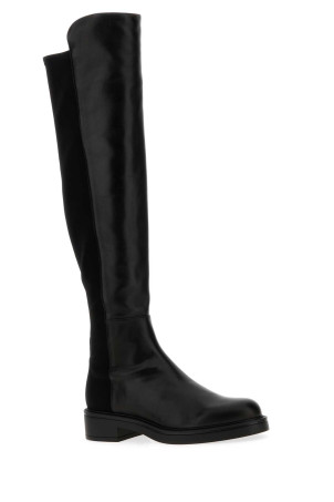 Черные ботинки Celia из натуральной кожи наппа и ткани Черные STUART WEITZMAN (SM396) Черные ботинки Celia из натуральной кожи наппа и ткани Черные STUART WEITZMAN (SM396)
