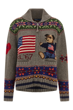 'Polo Bear' cardigan Multicolor