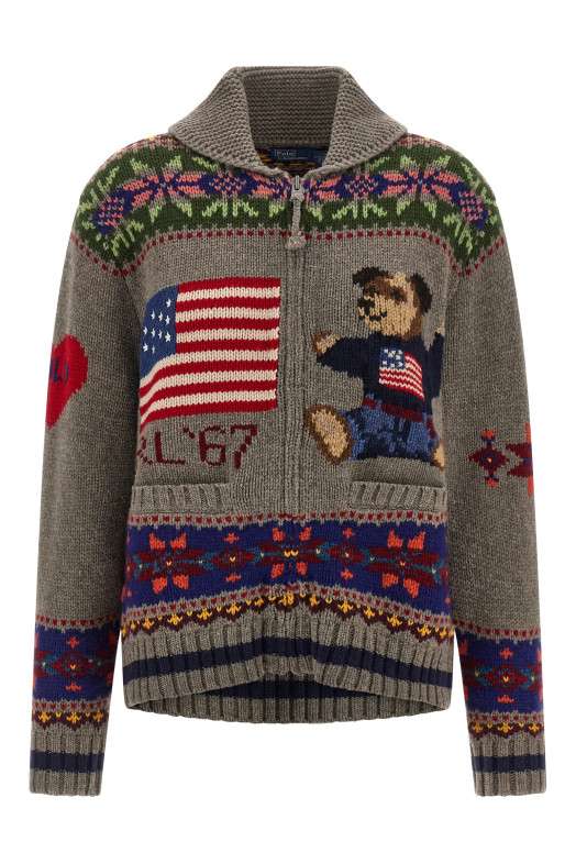 'Polo Bear' cardigan Multicolor