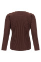 'Color Pleats' T-shirt Brown 'Color Pleats' T-shirt Brown