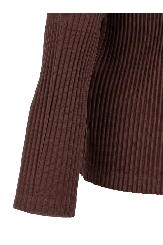 'Color Pleats' T-shirt Brown 'Color Pleats' T-shirt Brown