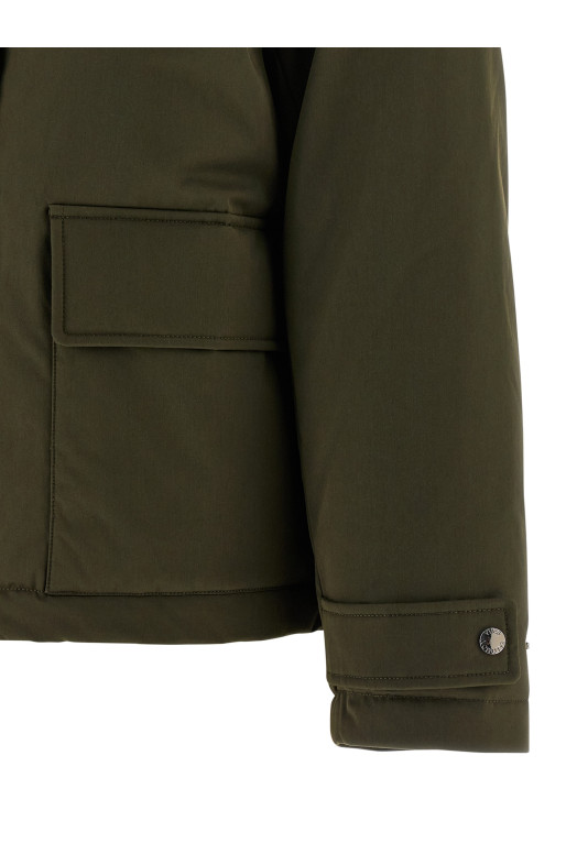 Merino Shearling hooded parka Green Merino Shearling hooded parka Green