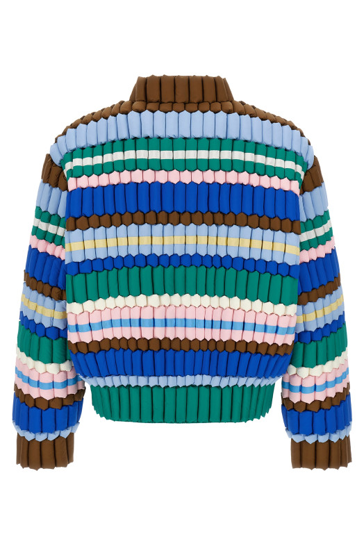 3D пухова куртка, різнокольорова CRDJ111PINKGREEN 3D пухова куртка, різнокольорова CRDJ111PINKGREEN