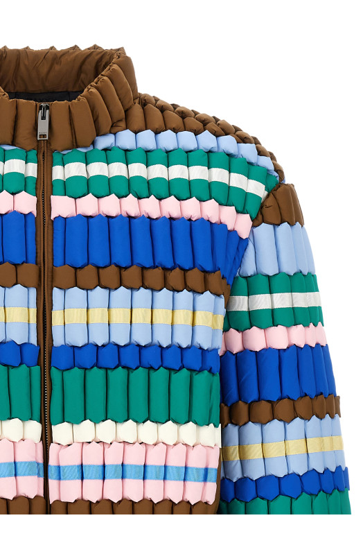 3D пухова куртка, різнокольорова CRDJ111PINKGREEN 3D пухова куртка, різнокольорова CRDJ111PINKGREEN