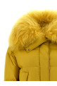 Пуховая куртка с меховой вставкой Желтый ARMY YVES SALOMON 26W26WFV01960M07WA3038 Пуховая куртка с меховой вставкой Желтый ARMY YVES SALOMON 26W26WFV01960M07WA3038