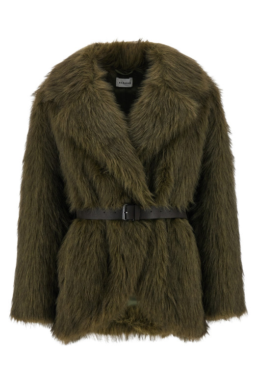 'Portal' faux fur coat Green 'Portal' faux fur coat Green