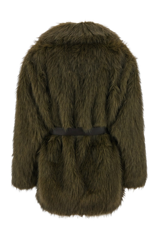 'Portal' faux fur coat Green 'Portal' faux fur coat Green