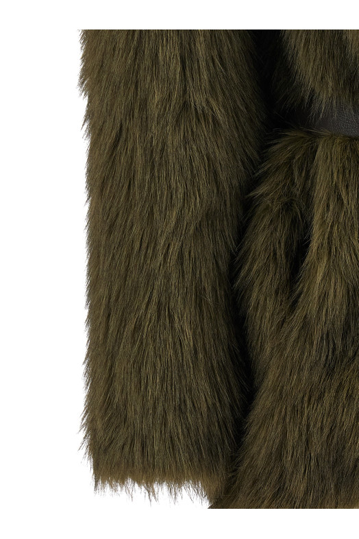 'Portal' faux fur coat Green 'Portal' faux fur coat Green