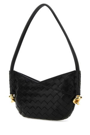 Чорна міні-сумка через плече Solstice з натуральної шкіри наппа BOTTEGA VENETA (796378VCPP1) Чорна міні-сумка через плече Solstice з натуральної шкіри наппа BOTTEGA VENETA (796378VCPP1)