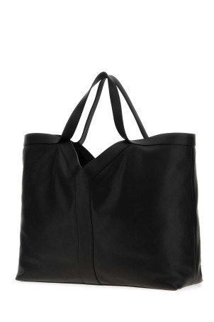 Чорна шкіряна сумка для покупок Black SAINT LAURENT (838281AAEIF)