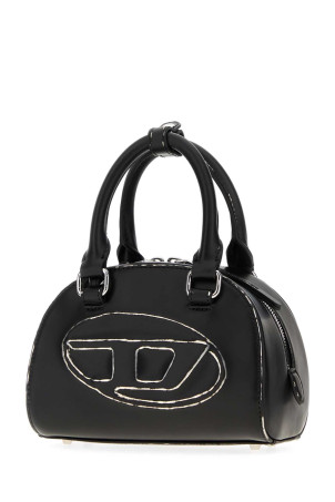 Black leather 1DR Dome handbag DIESEL (X10369P8630) Black leather 1DR Dome handbag DIESEL (X10369P8630)
