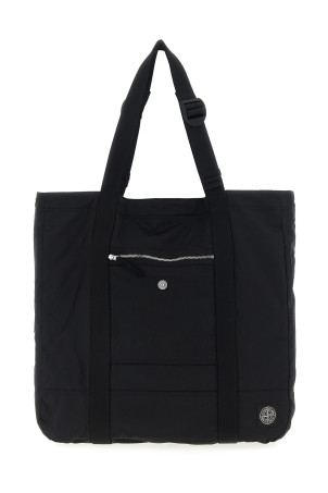 Сумка для покупок з логотипом Чорна STONE ISLAND K2S159200013S0251V0029 Сумка для покупок з логотипом Чорна STONE ISLAND K2S159200013S0251V0029