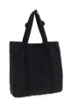 Logo patch shopping bag Black