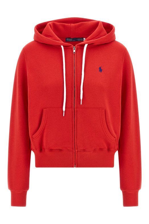 Logo embroidery hoodie Red Logo embroidery hoodie Red