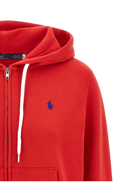 Logo embroidery hoodie Red Logo embroidery hoodie Red