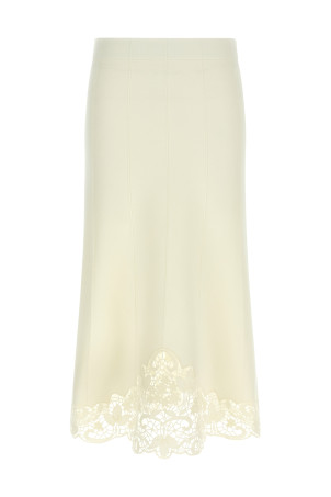 Спідниця з вставкою з органзи Біла TWIN SET 252TP340700282 Спідниця з вставкою з органзи Біла TWIN SET 252TP340700282