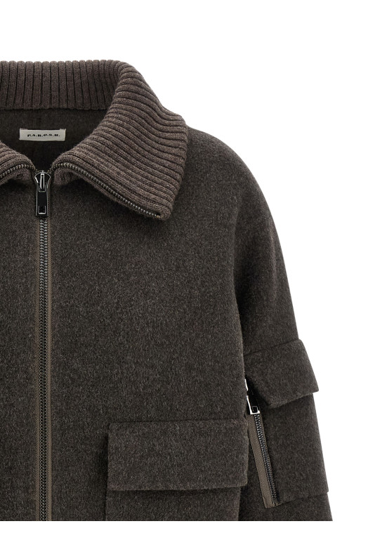 'Leak25' bomber jacket Brown