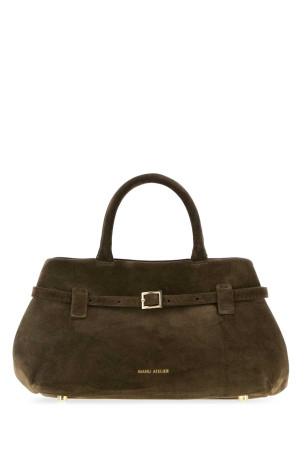Dark green suede Le Cambon 25 handbag MANU ATELIER (2025238)