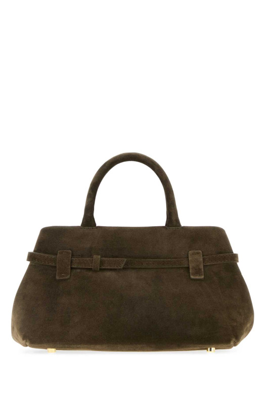Dark green suede Le Cambon 25 handbag MANU ATELIER (2025238)