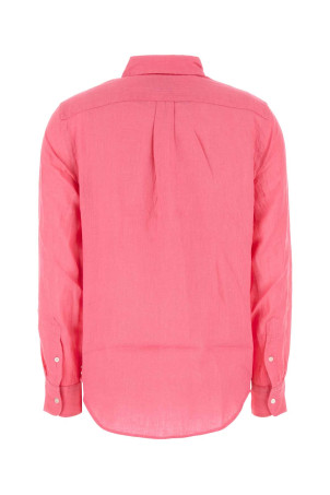 Фуксія лляна сорочка Синя POLO RALPH LAUREN (211970730)