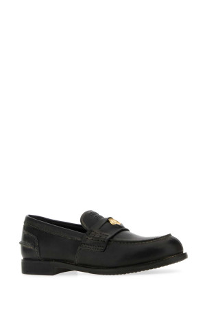 Черные кожаные мокасины Black MIU MIU (5D773DF0205OD) Черные кожаные мокасины Black MIU MIU (5D773DF0205OD)