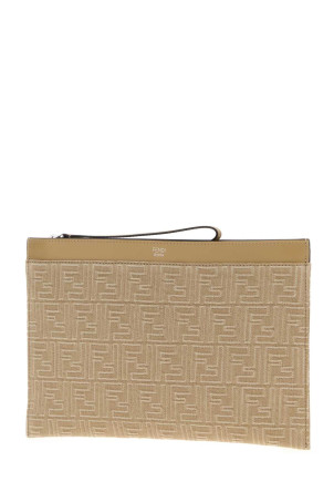 Embroidered denim clutch FENDI (7N0134AUGO) Embroidered denim clutch FENDI (7N0134AUGO)