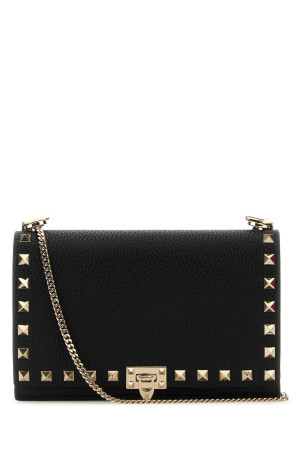 Black leather Rockstud crossbody bag Black VALENTINO GARAVANI (7W2P0Y59VSH)