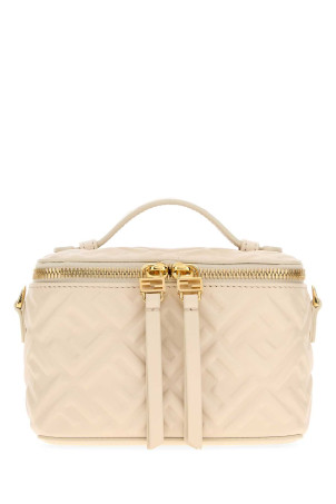 Кожаная сумочка Fendi Vanity цвета слоновой кости (8BS108AAJD)