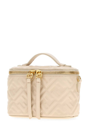 Кожаная сумочка Fendi Vanity цвета слоновой кости (8BS108AAJD)