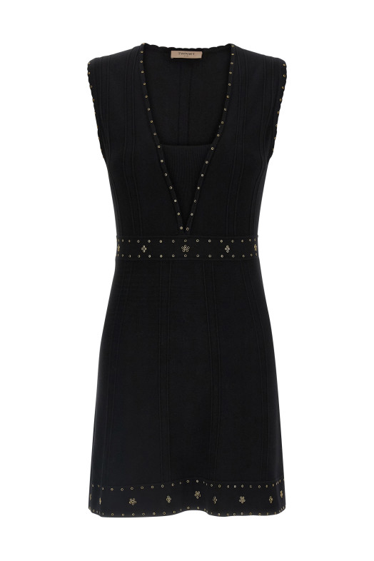 Rhinestone studded dress Black Rhinestone studded dress Black