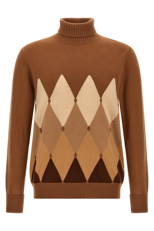 Воротник-стойка Argyle Коричневый BALLANTYNE B2P01012KA894093 Воротник-стойка Argyle Коричневый BALLANTYNE B2P01012KA894093