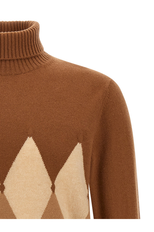 Воротник-стойка Argyle Коричневый BALLANTYNE B2P01012KA894093 Воротник-стойка Argyle Коричневый BALLANTYNE B2P01012KA894093