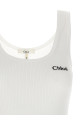 Logo embroidery top White Logo embroidery top White