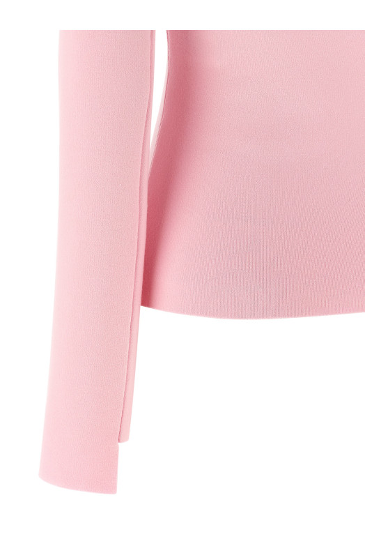 Interlock viscose sweater Pink