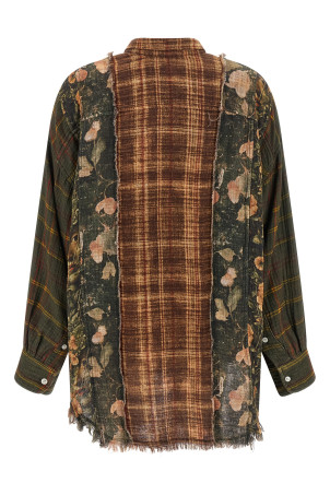 Сорочка з клаптів Різнокольорова R13 WR538R651BMULTIPRINTBROWN Сорочка з клаптів Різнокольорова R13 WR538R651BMULTIPRINTBROWN
