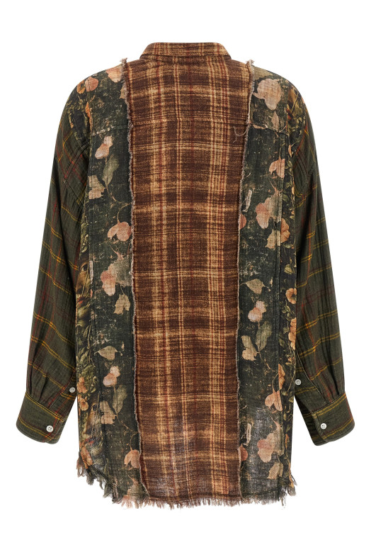 Сорочка з клаптів Різнокольорова R13 WR538R651BMULTIPRINTBROWN Сорочка з клаптів Різнокольорова R13 WR538R651BMULTIPRINTBROWN