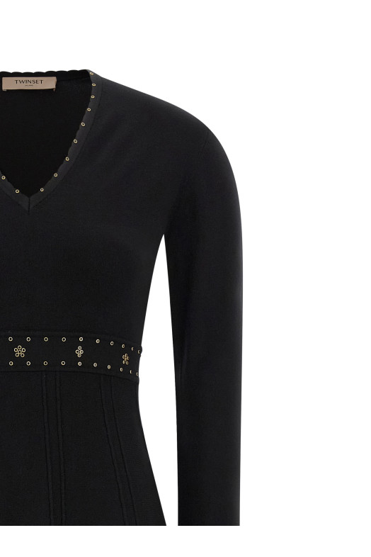 Rhinestone studded dress Black Rhinestone studded dress Black