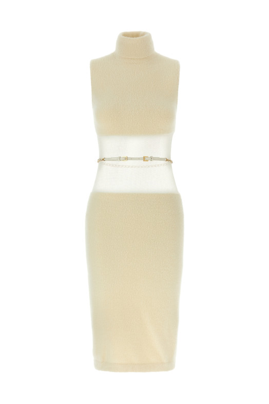 Gauze insert dress White Gauze insert dress White