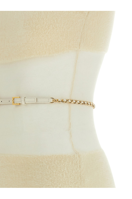 Gauze insert dress White Gauze insert dress White